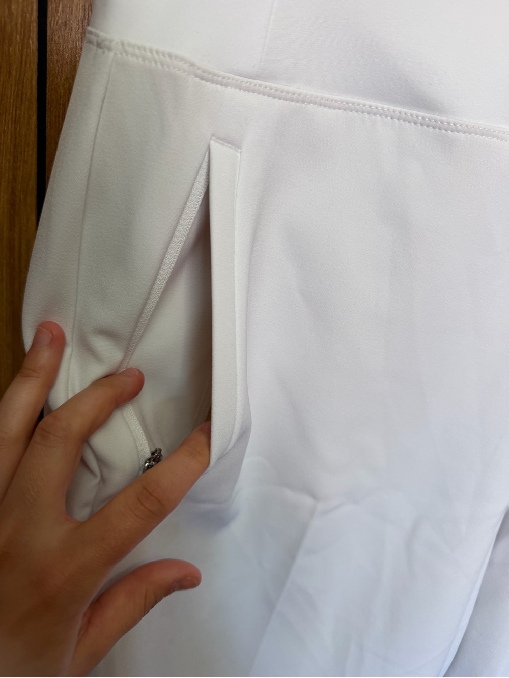 Athleta White High-Rise Performance Office Pants - Picture 5 of 6